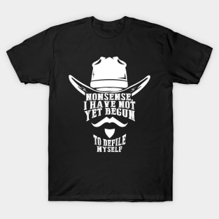 Tombstone Doc Holiday I Have Not Yet Begun To Defile Myself T-Shirt